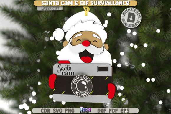 3D Santa Cam Laser Cut Elf Surveillance for Winter Amp