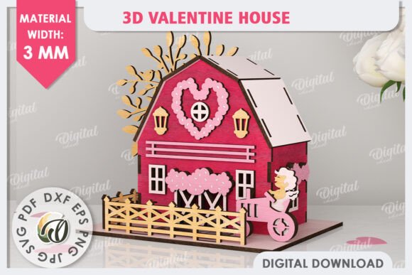 3D Valentine s House Laser Cut: A Crafter’s Review