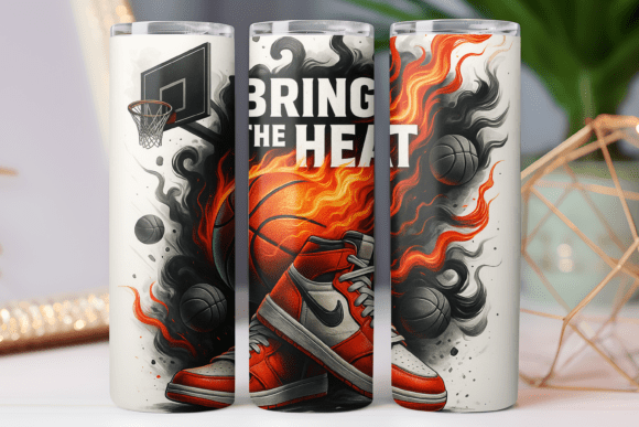 Basketball Tumbler Wrap 20oz 3d Wrap Png Graphics and Tumbler Wraps