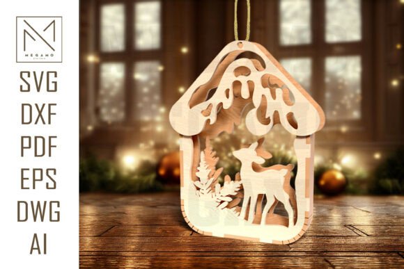 Reindeer Forest Ornament SVG Review